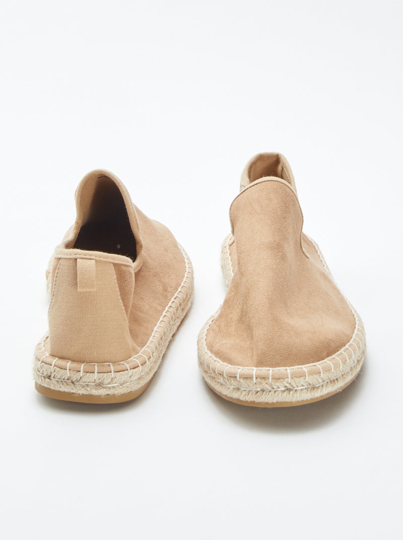 Espadrillas in finto camoscio - MARRONE - Kiabi