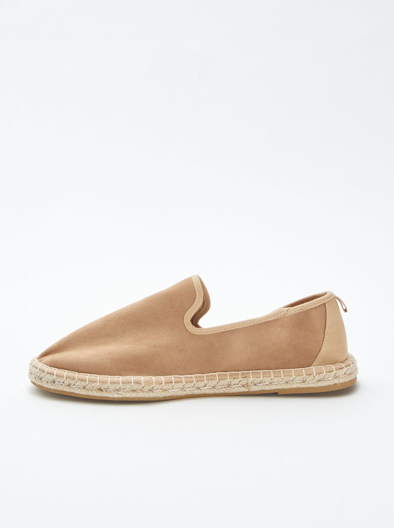 Espadrillas in finto camoscio - MARRONE - Kiabi