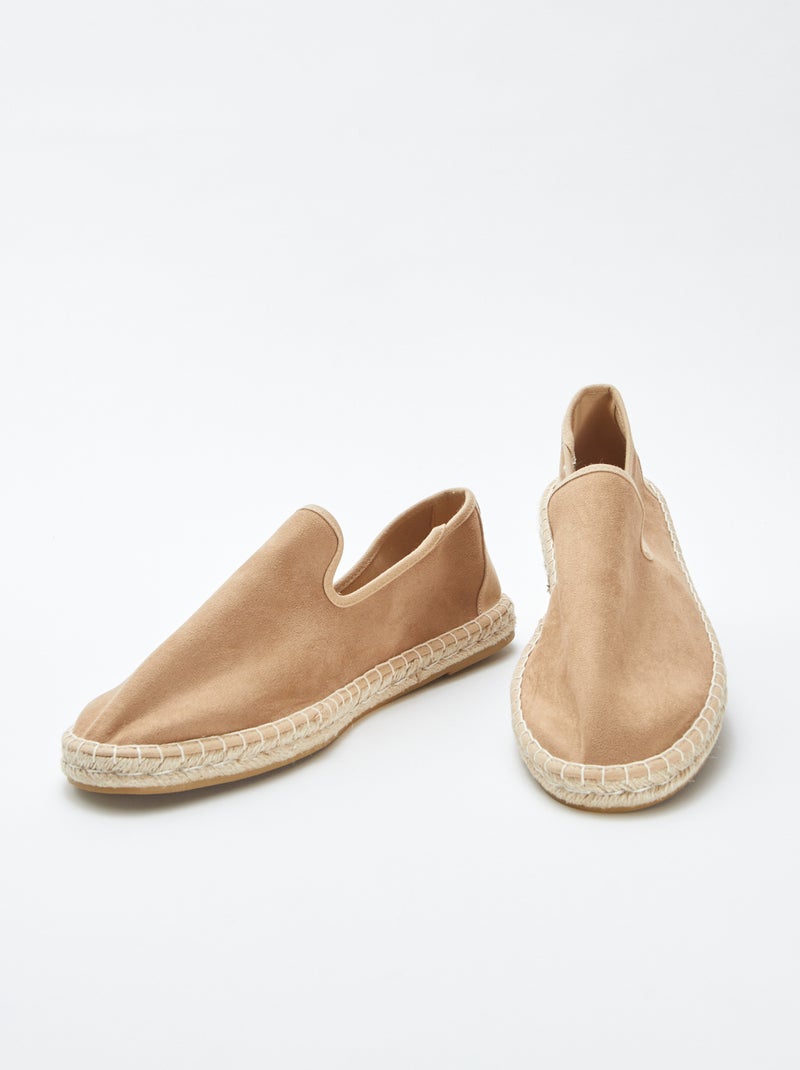 Espadrillas in finto camoscio - MARRONE - Kiabi