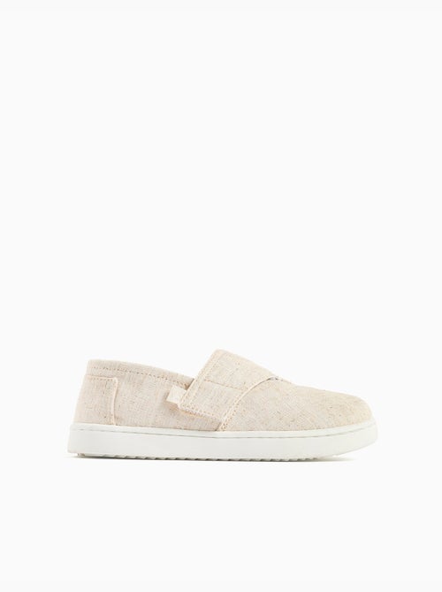 Espadrillas in lino con chiusura a strappo - Kiabi