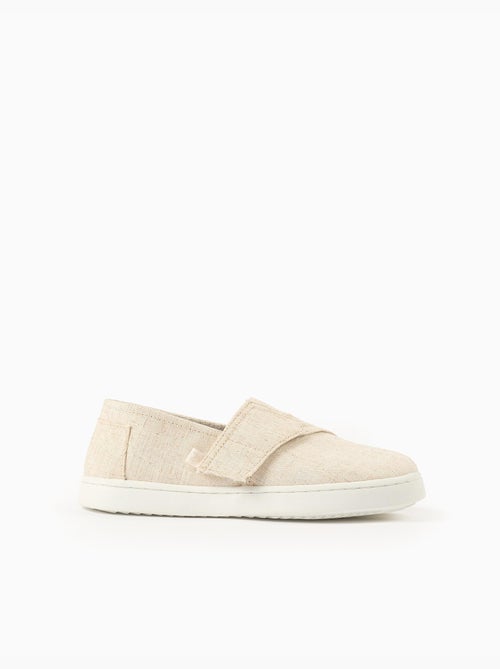 Espadrillas in lino con chiusura a strappo - Kiabi