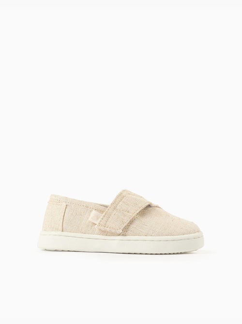 Espadrillas in lino con chiusura a strappo - Kiabi