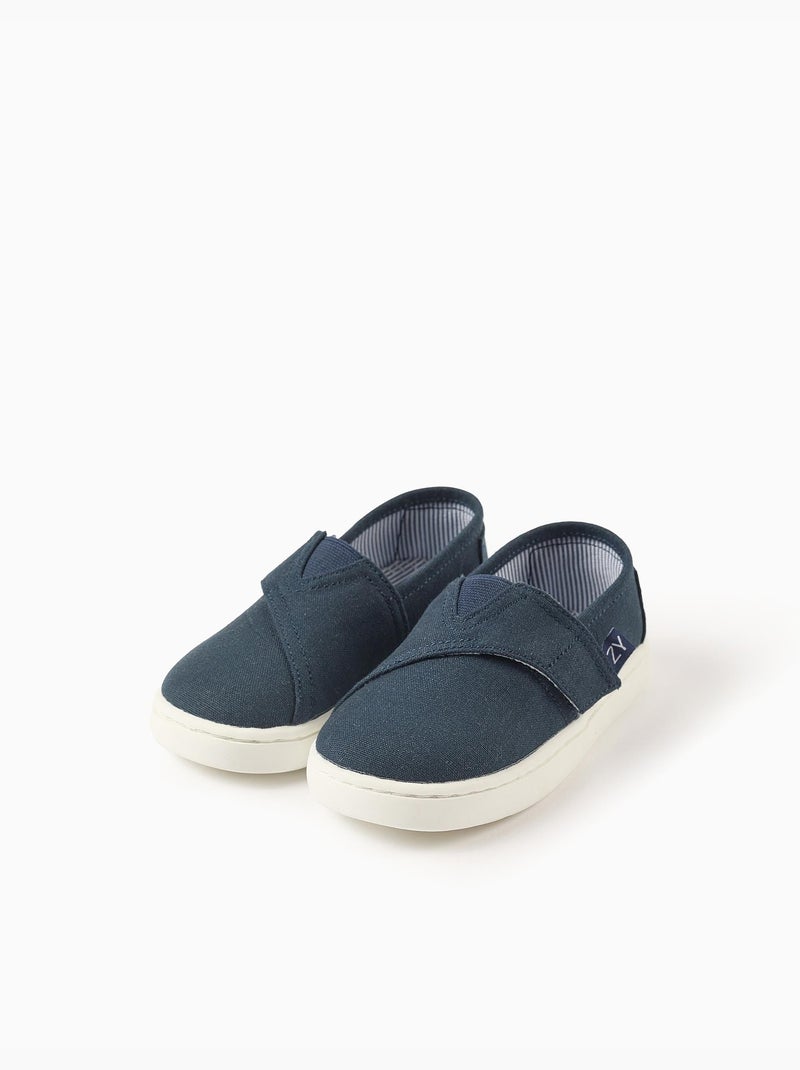Espadrillas in lino con chiusura a strappo Blu Blu - Kiabi