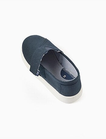 Espadrillas in lino con chiusura a strappo