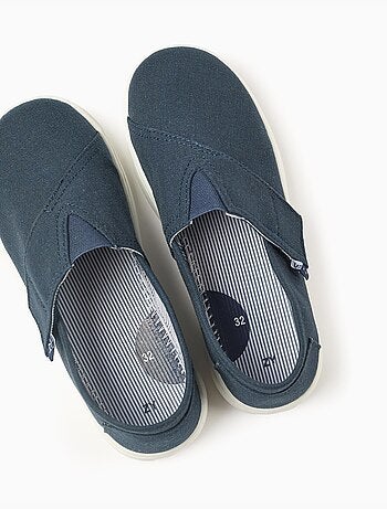 Espadrillas in lino con chiusura a strappo