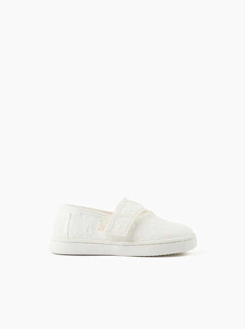 Espadrillas in lino con ricamo floreale - Kiabi