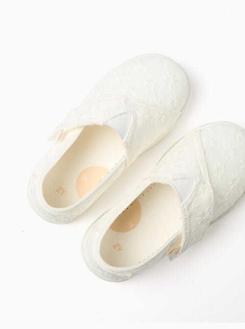 Espadrillas in lino con ricamo floreale - Kiabi