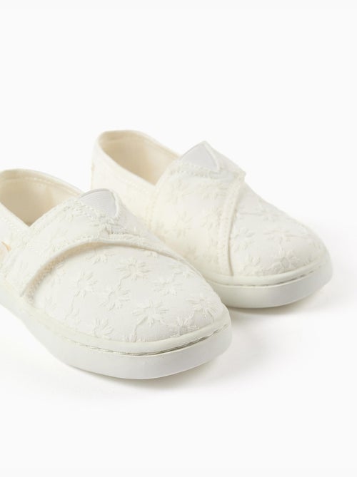 Espadrillas in lino con ricamo floreale - Kiabi