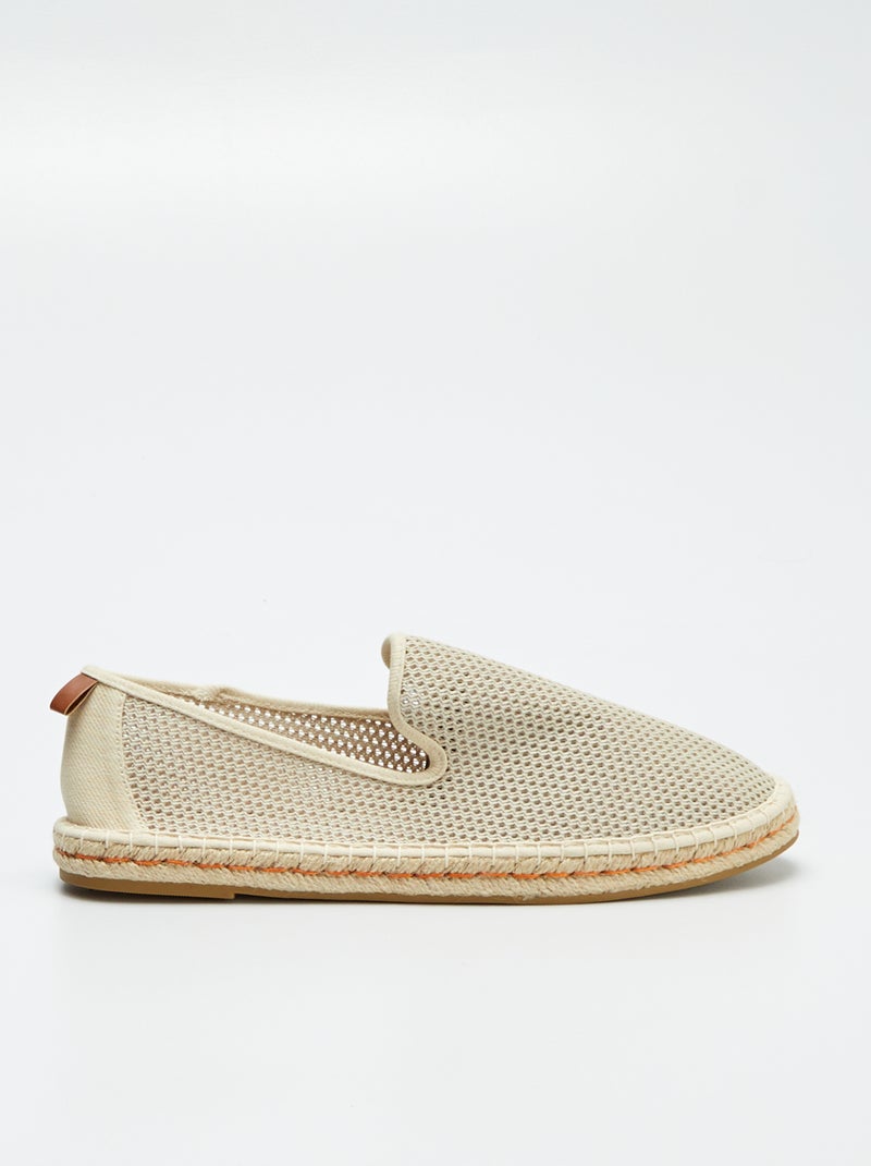 Espadrillas in mesh BEIGE - Kiabi