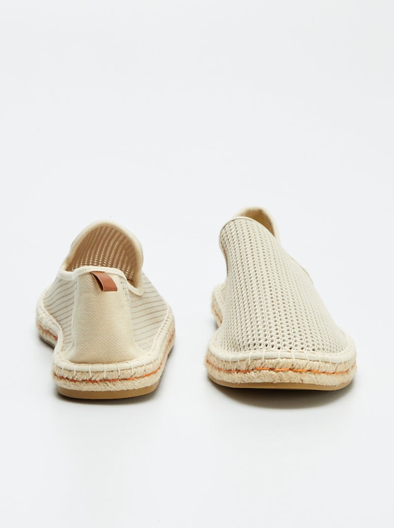 Espadrillas in mesh BEIGE - Kiabi