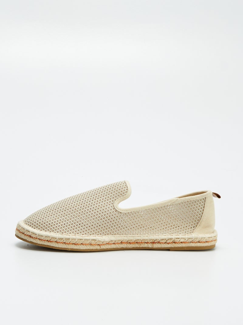 Espadrillas in mesh BEIGE - Kiabi
