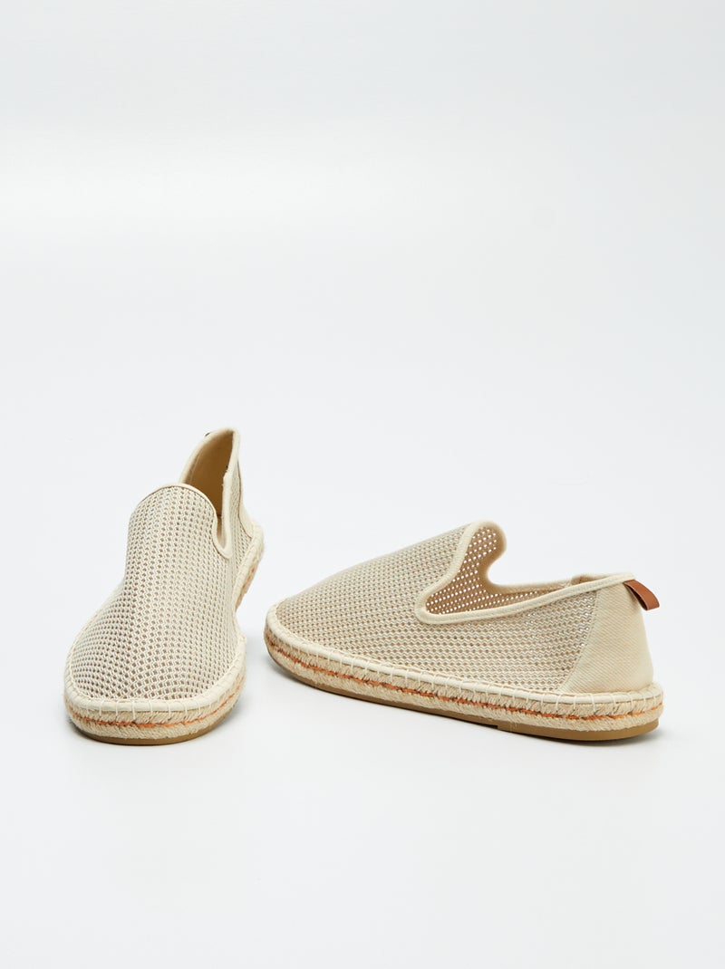 Espadrillas in mesh BEIGE - Kiabi