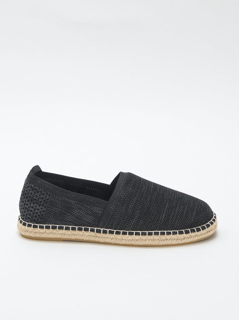 Espadrillas in mesh Nero - Kiabi
