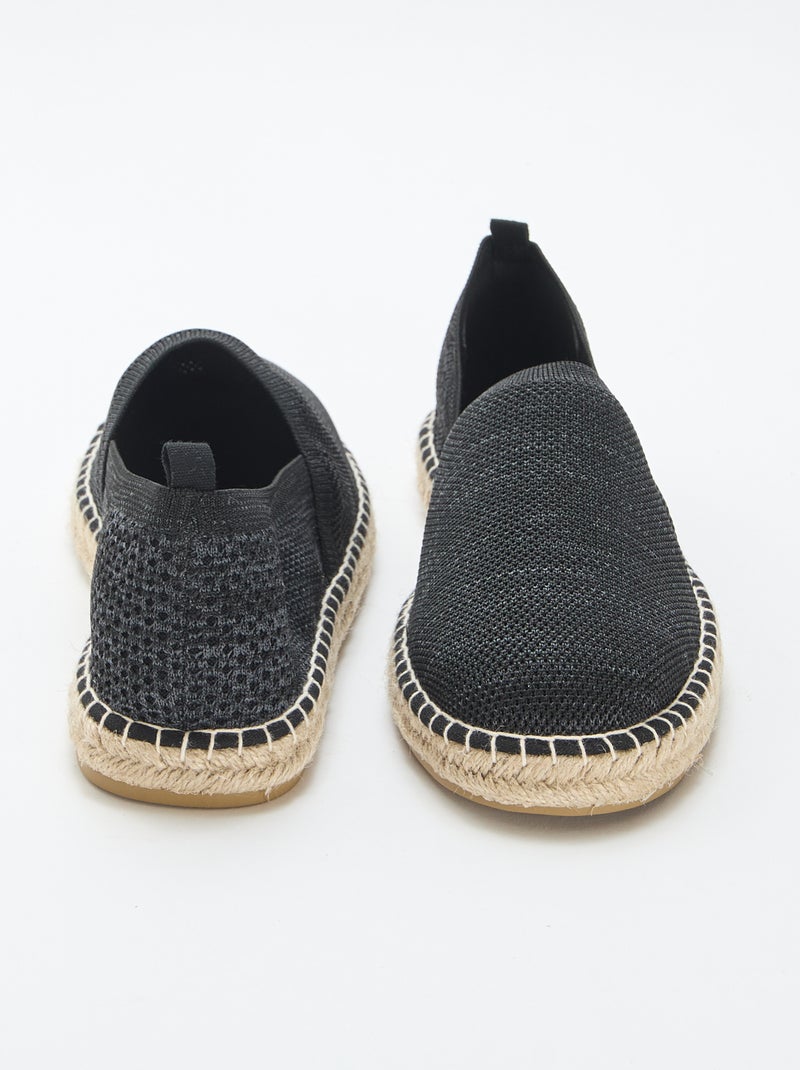 Espadrillas in mesh Nero - Kiabi