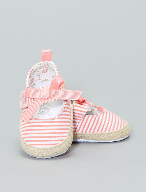 Espadrillas in tela - a righe rosa - Kiabi - 7.00€