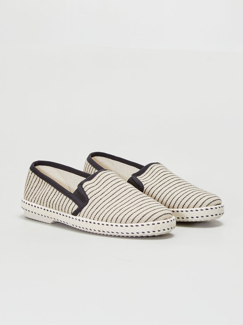Espadrillas in tela beige - Kiabi