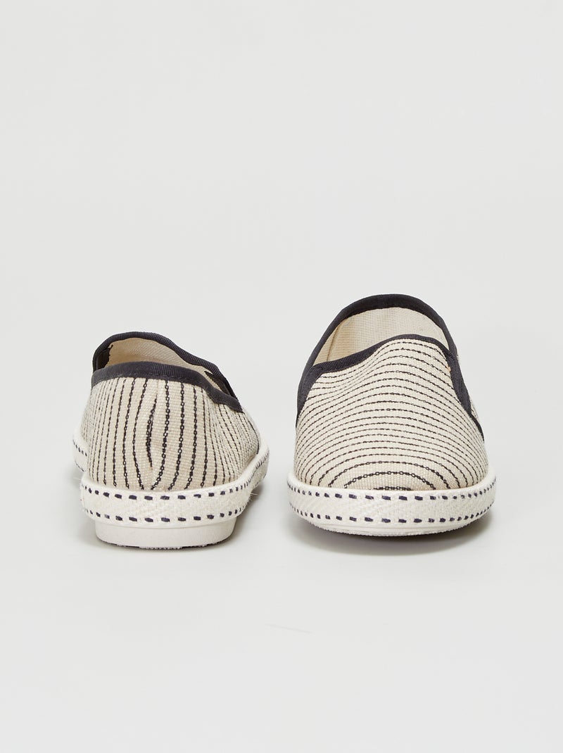 Espadrillas in tela beige - Kiabi