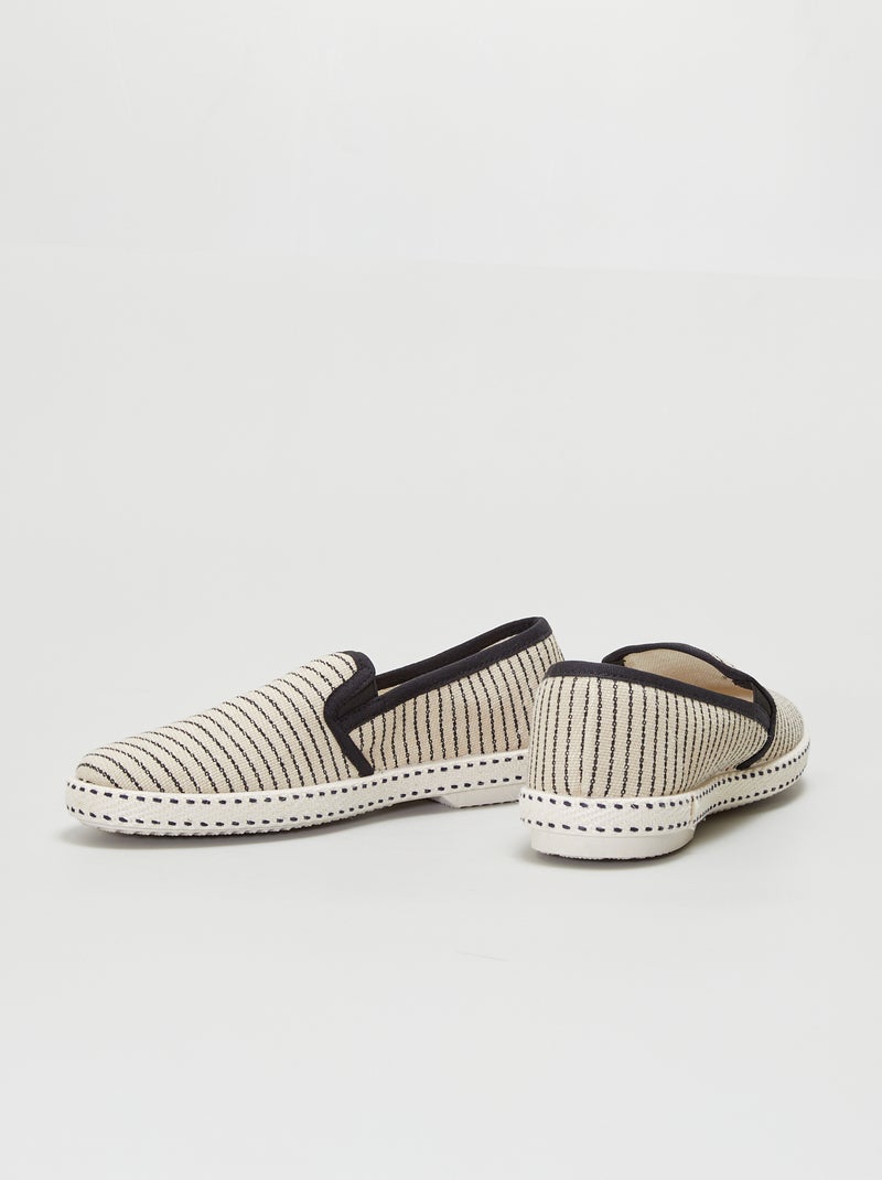 Espadrillas in tela beige - Kiabi