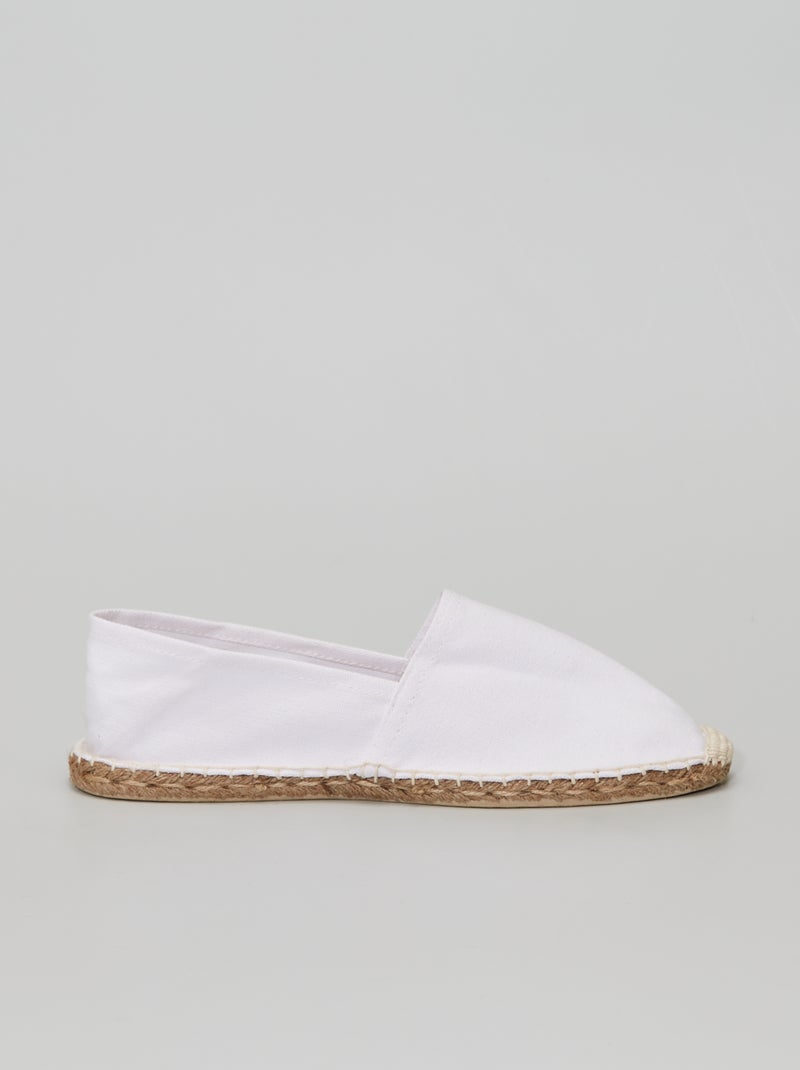 Espadrillas in tela bianco - Kiabi