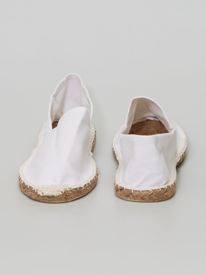 Espadrillas in tela bianco - Kiabi