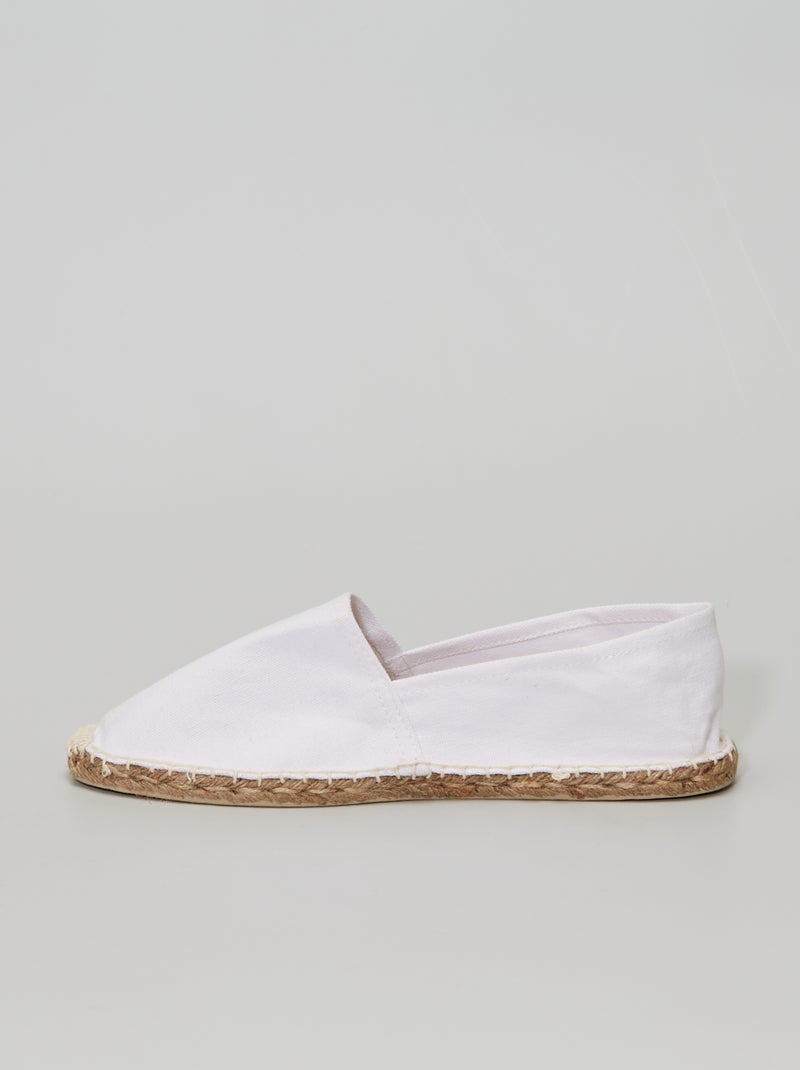 Espadrillas in tela bianco - Kiabi