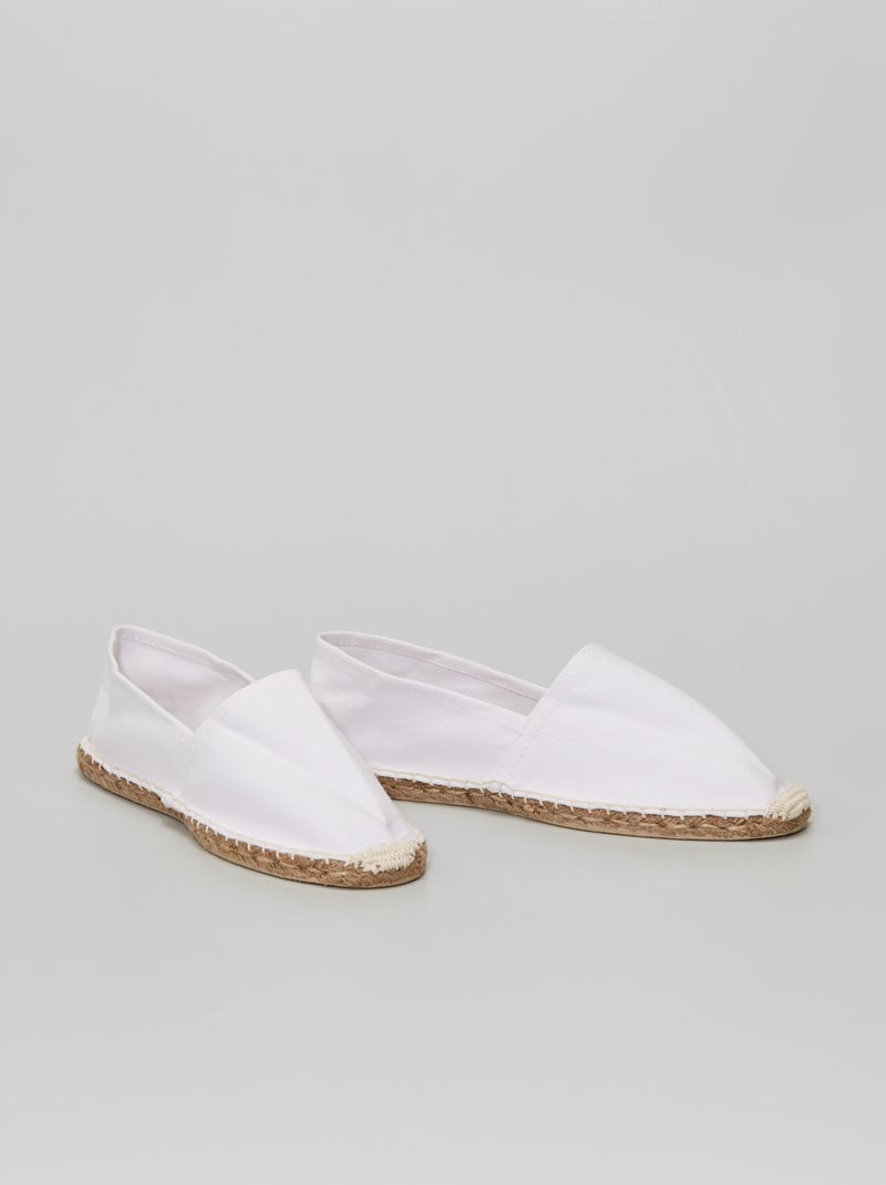 Espadrillas in tela bianco - Kiabi