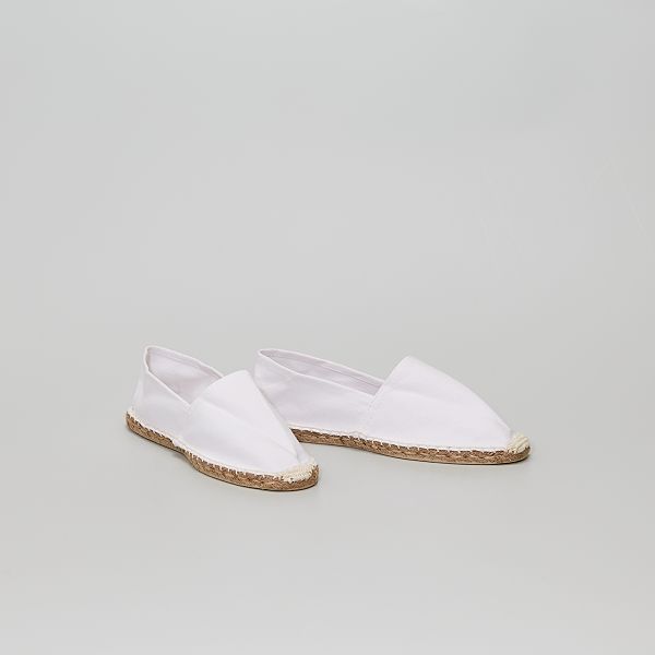 Espadrillas in tela uomo - bianco - Kiabi - 8,00€