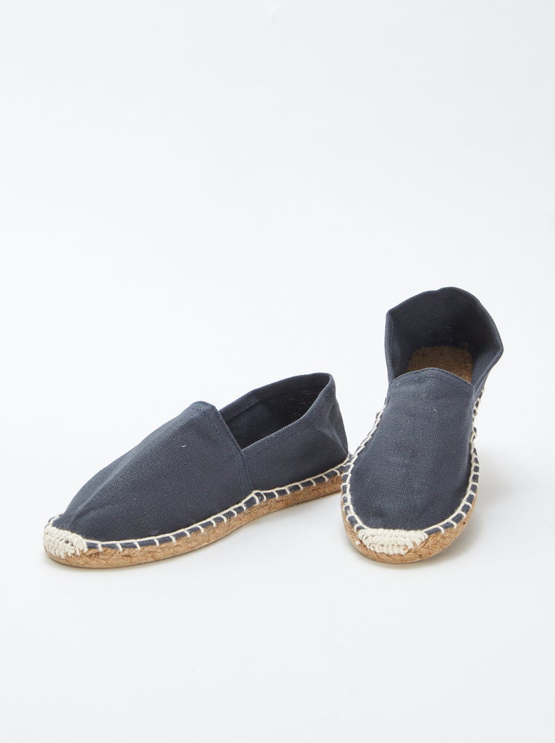 Espadrillas in tela in tinta unita BLU - Kiabi