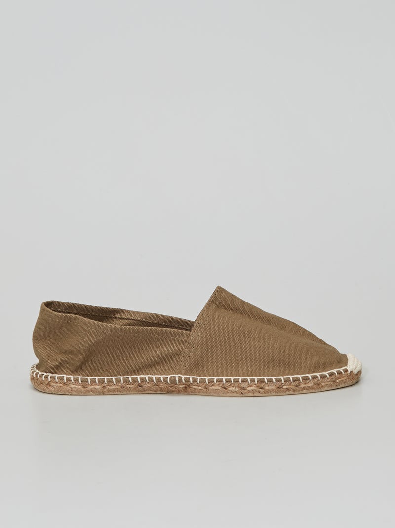 Espadrillas in tela kaki - Kiabi