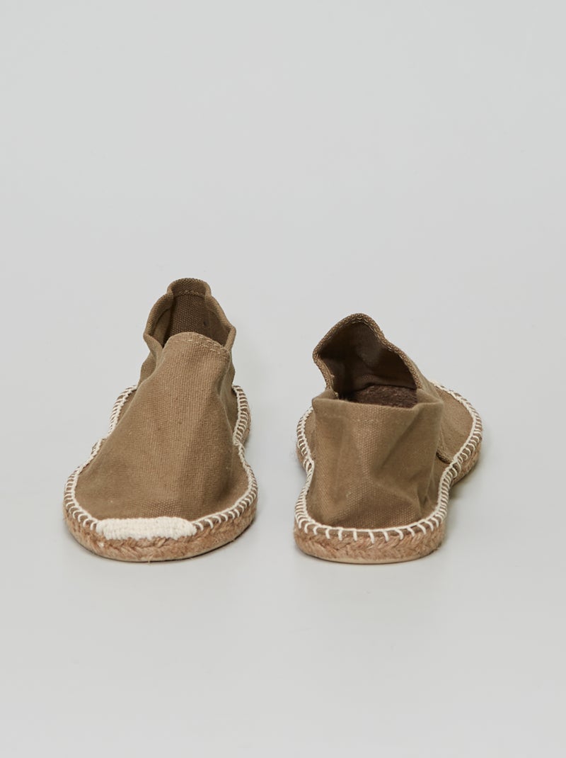 Espadrillas in tela kaki - Kiabi