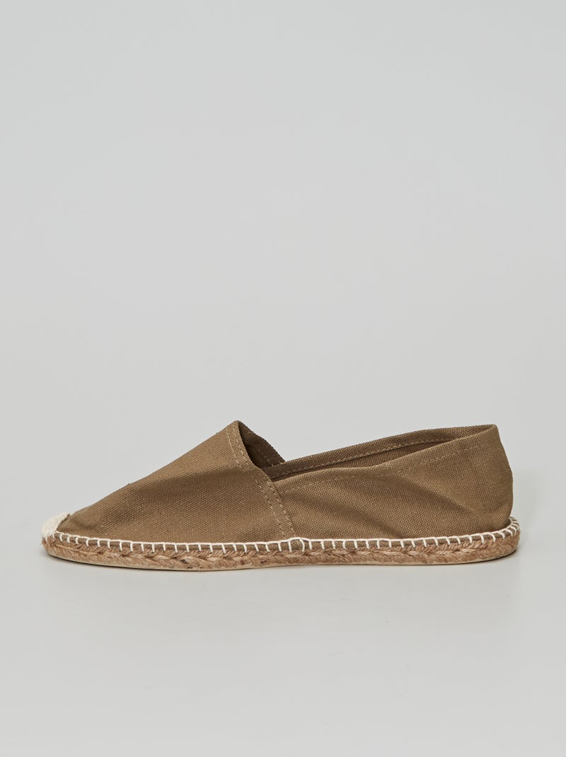 Espadrillas in tela kaki - Kiabi