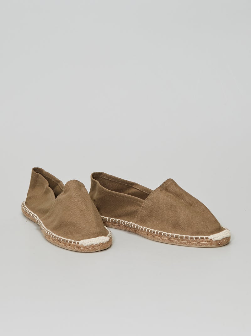 Espadrillas in tela kaki - Kiabi