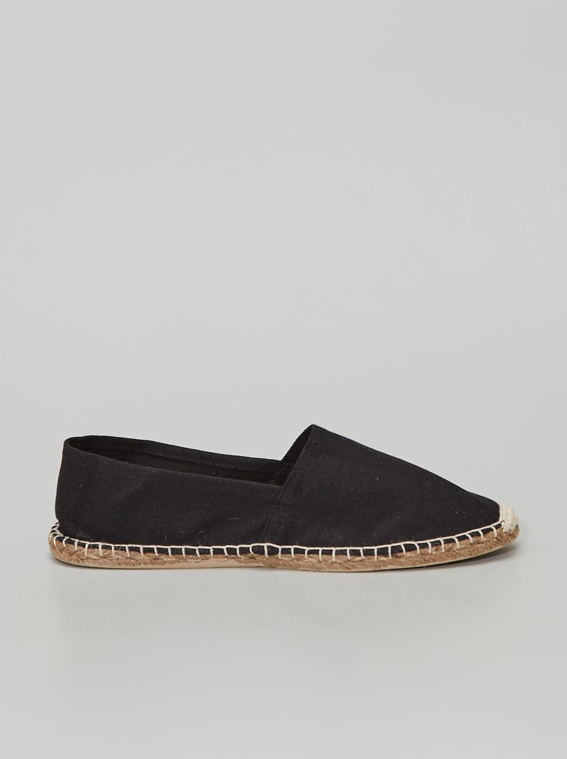 Espadrillas in tela nero - Kiabi