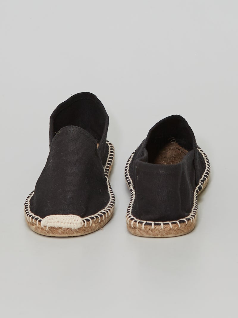 Espadrillas in tela nero - Kiabi