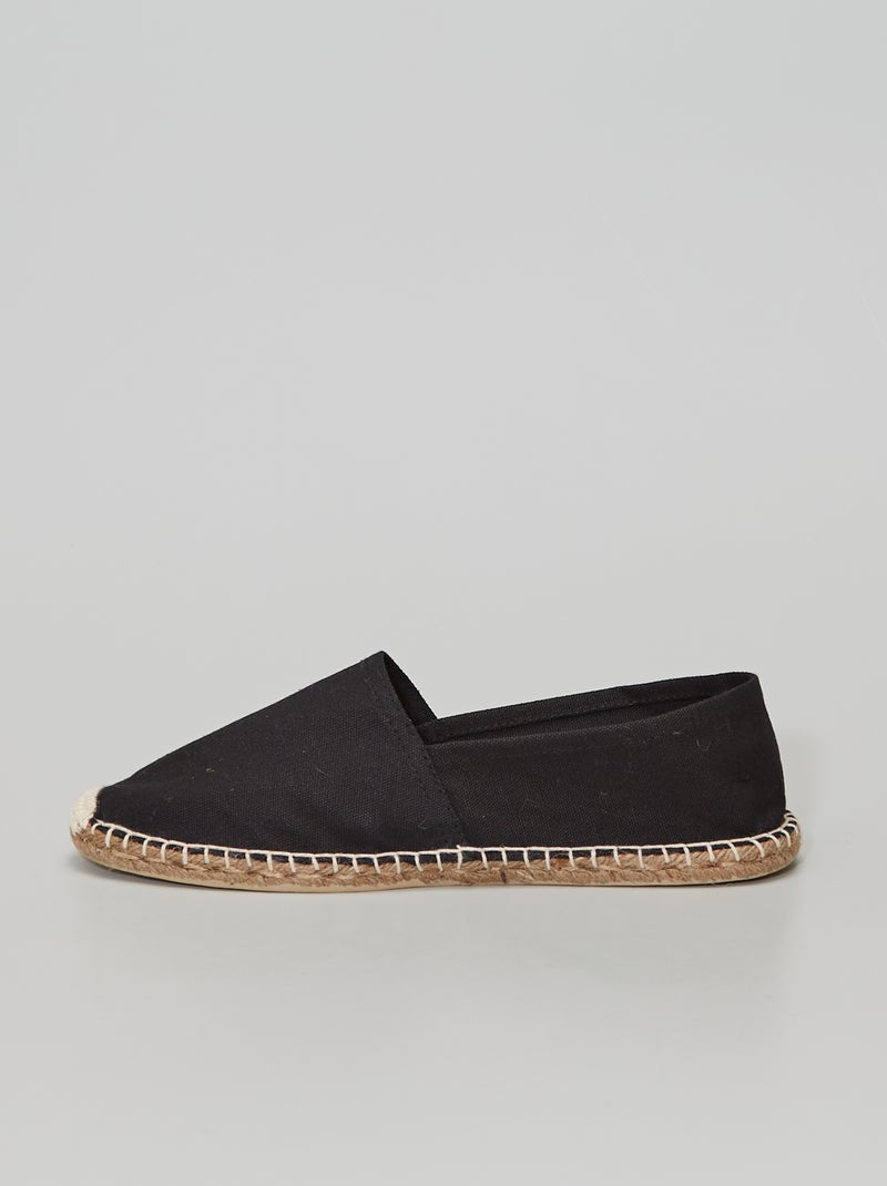 Espadrillas in tela nero - Kiabi