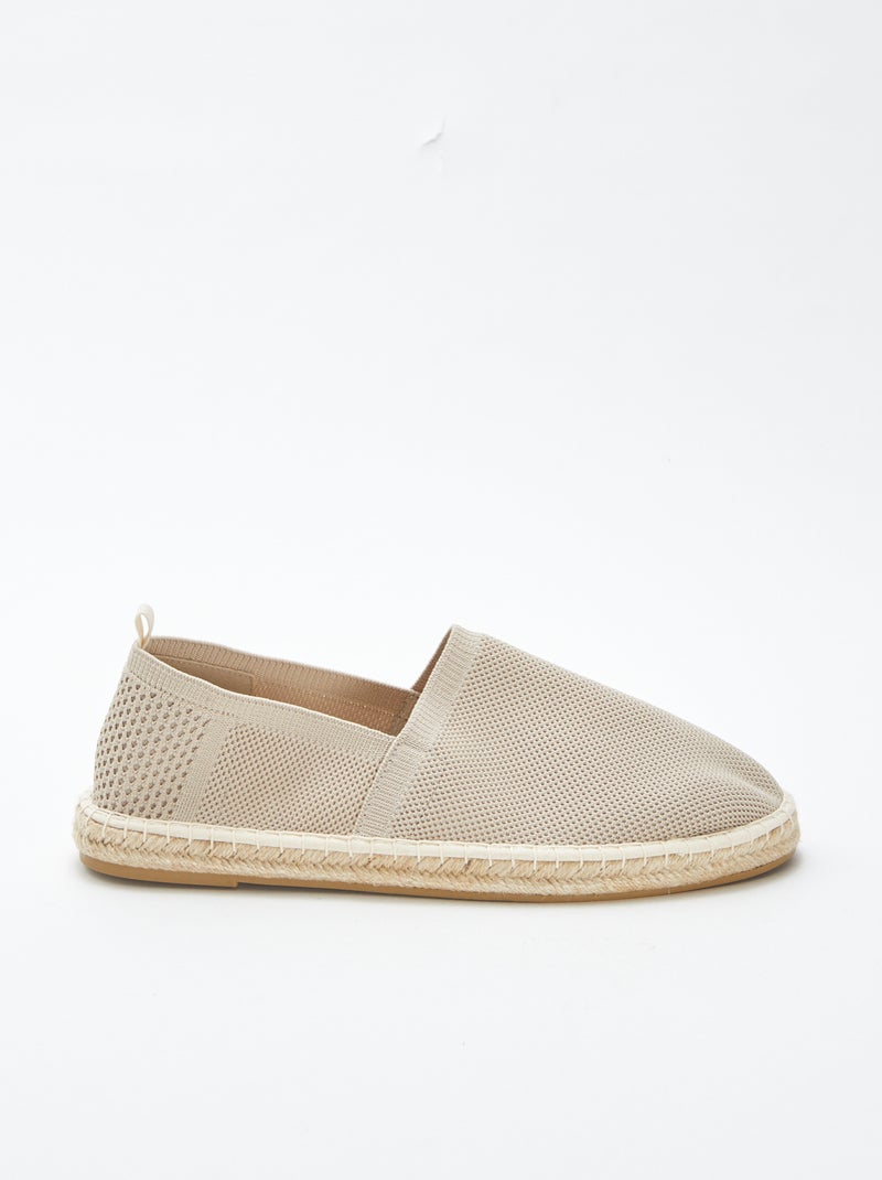 Espadrillas in tessuto fantasia beige - Kiabi