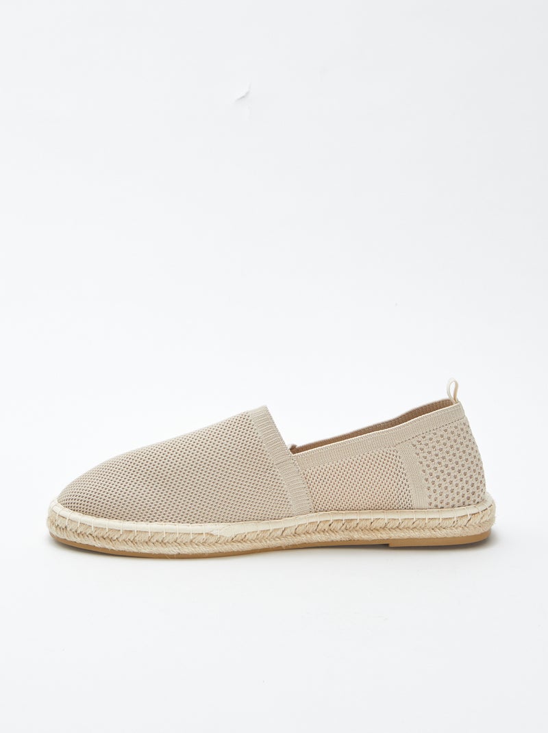 Espadrillas in tessuto fantasia beige - Kiabi