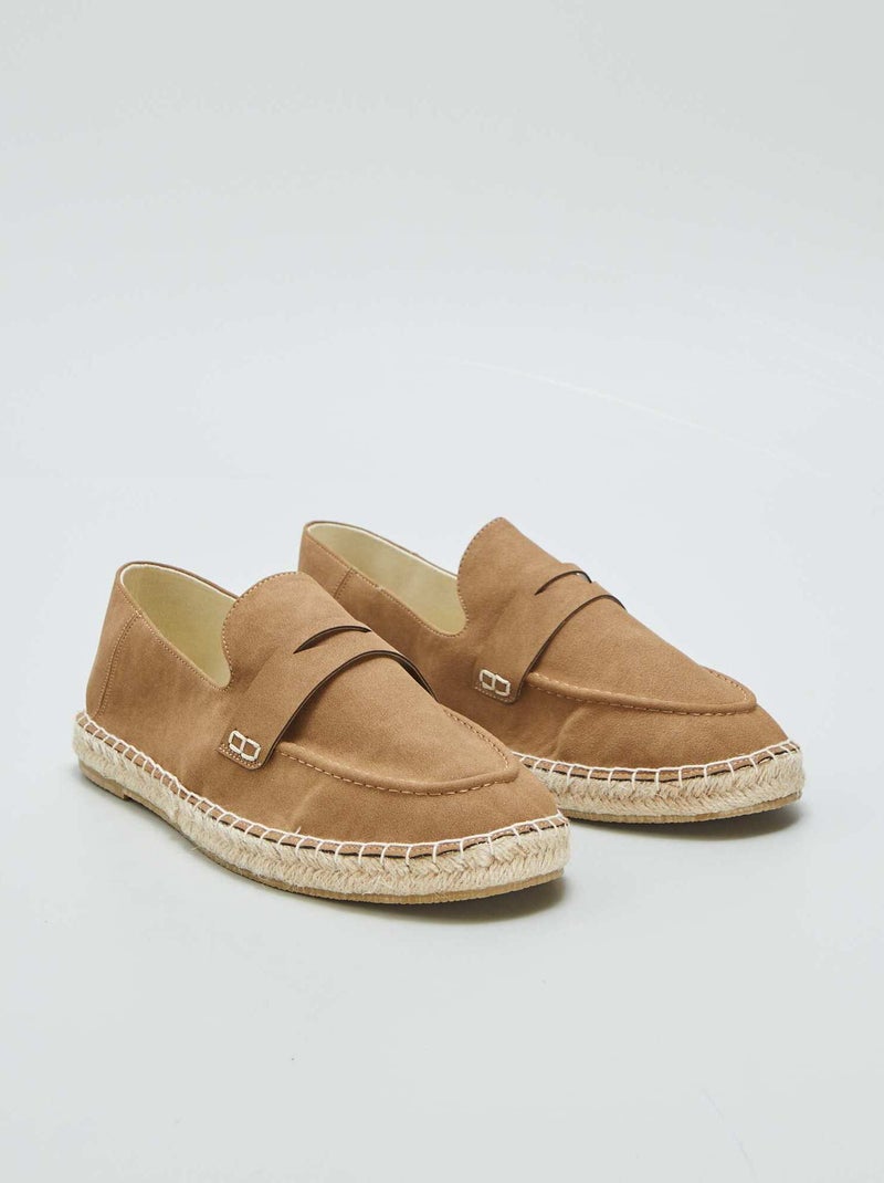 Espadrillas tipo mocassini MARRONE - Kiabi
