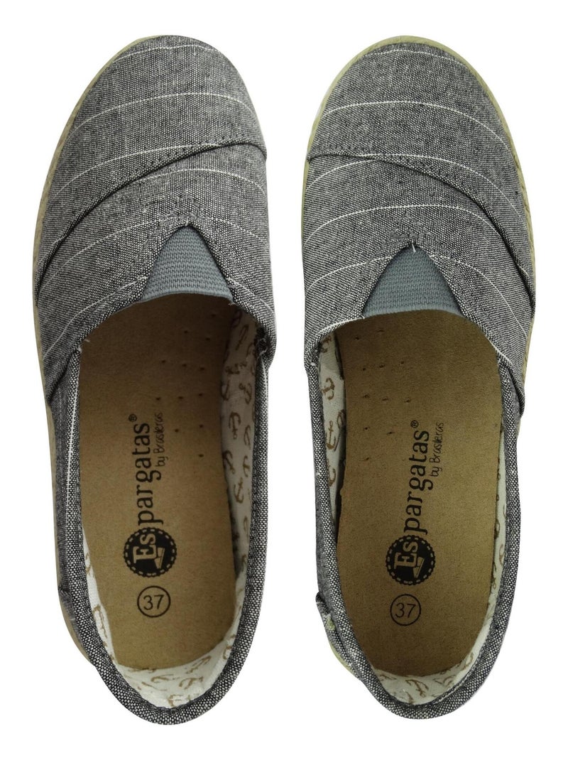 Espadrillas unisex Brasileras suola in gomma Grigio - Kiabi