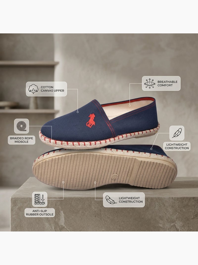 Espadrillas Uomo OZABI Tela Cotone Made in Spain Estive Blu marino - Kiabi