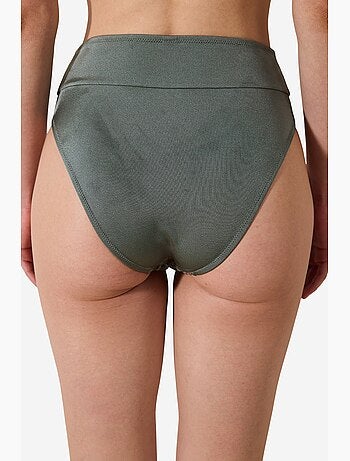 Estela vintage slip bikini a vita alta con dettaglio in mesh penti