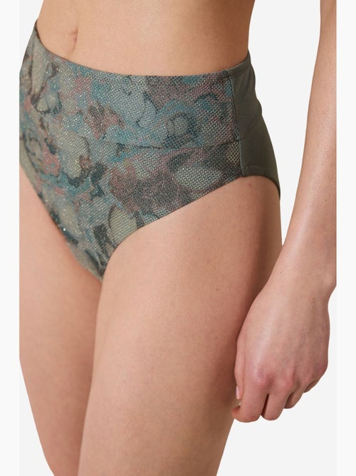 Estela vintage slip bikini a vita alta con dettaglio in mesh penti - Kiabi Estela vintage slip bikini a vita alta con dettaglio in mesh penti - Kiabi