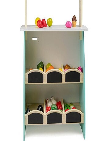 EUREKAKIDS - Banco da lavoro da commerciante in legno per bambini - Dai 3 ai 12 anni