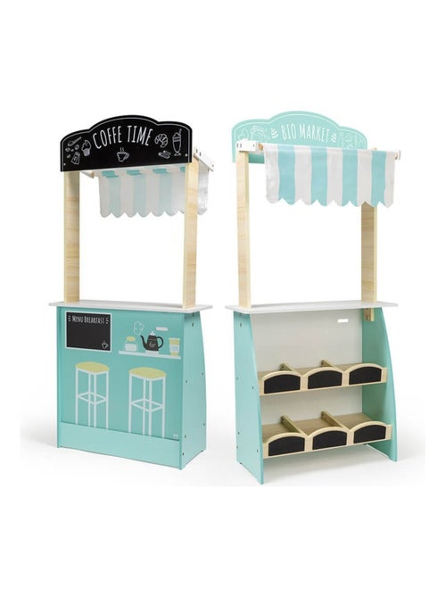 EUREKAKIDS - Banco da lavoro da commerciante in legno per bambini - Dai 3 ai 12 anni - Kiabi