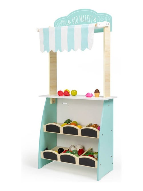 EUREKAKIDS - Banco da lavoro da commerciante in legno per bambini - Dai 3 ai 12 anni - Kiabi