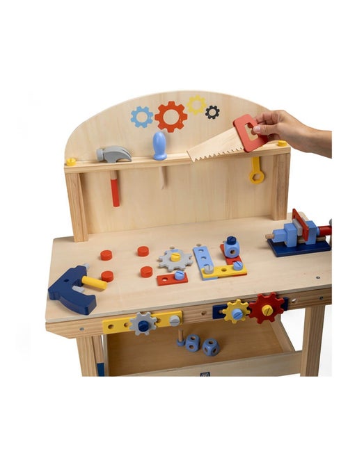 EUREKAKIDS - Banco da lavoro fai da te in legno per bambini - Dai 3 ai 12 anni - Kiabi
