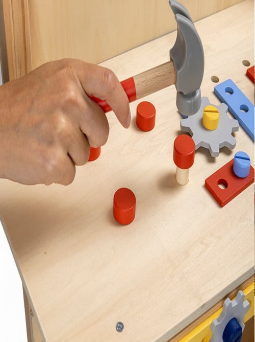 EUREKAKIDS - Banco da lavoro fai da te in legno per bambini - Dai 3 ai 12 anni - Kiabi