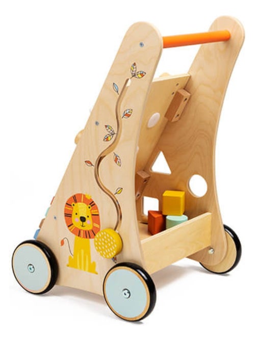 EUREKAKIDS - Carreto in legno 6 attività Jungle - Da 1 a 2 anni - Kiabi