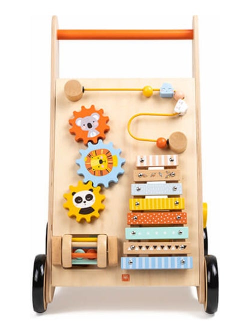 EUREKAKIDS - Carreto in legno 6 attività Jungle - Da 1 a 2 anni - Kiabi