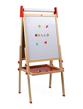 EUREKAKIDS - Lavagna in legno 3 in 1 per bambini - Dai 3 ai 12 anni